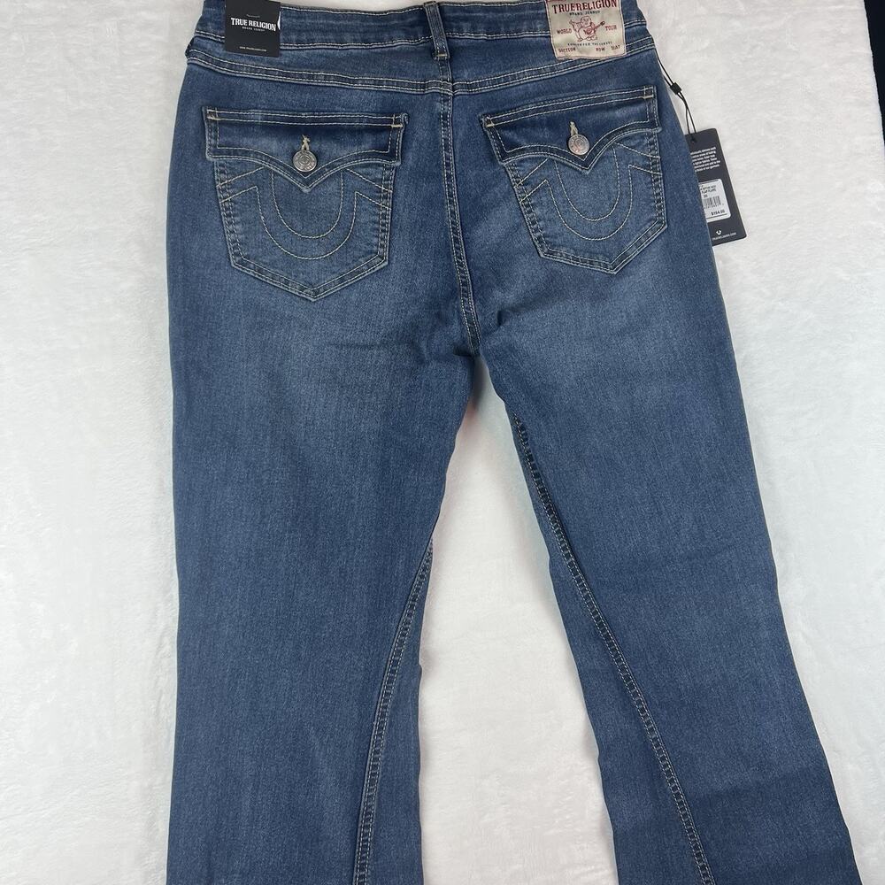 True Religion Y2K Joey Flare Jeans Womens 30 NWT MSRP $164 FLARE BOHO BTC BTS - Picture 5 of 16